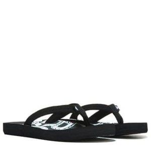 BRAND NEW women roxy black slippers flip flops slides size US 9 & US 10